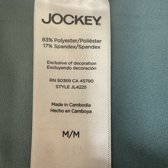 Jockey Womens Medium Artic Blue Full Zip Front Tulip Hem Yoga Active Jacket New - Picture 7 of 9